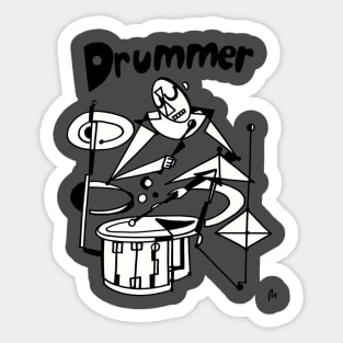 Drummer (Male) by Pollux Sticker